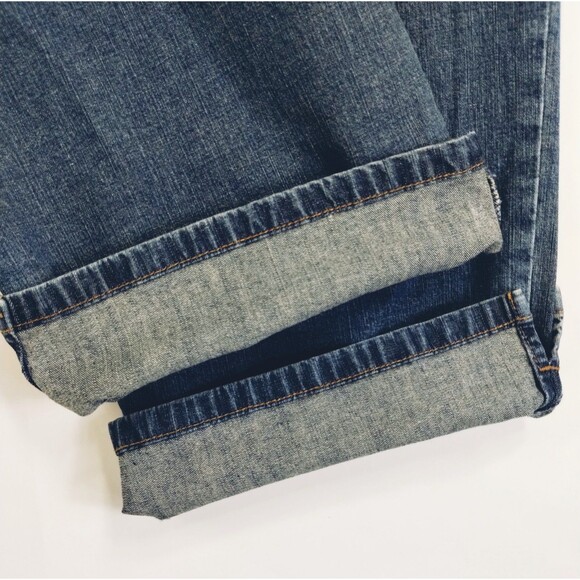 Ann Taylor Jeans Women's 12 Side Zip Flat Waistband Flat Pockets Straight Blue - Picture 3 of 11